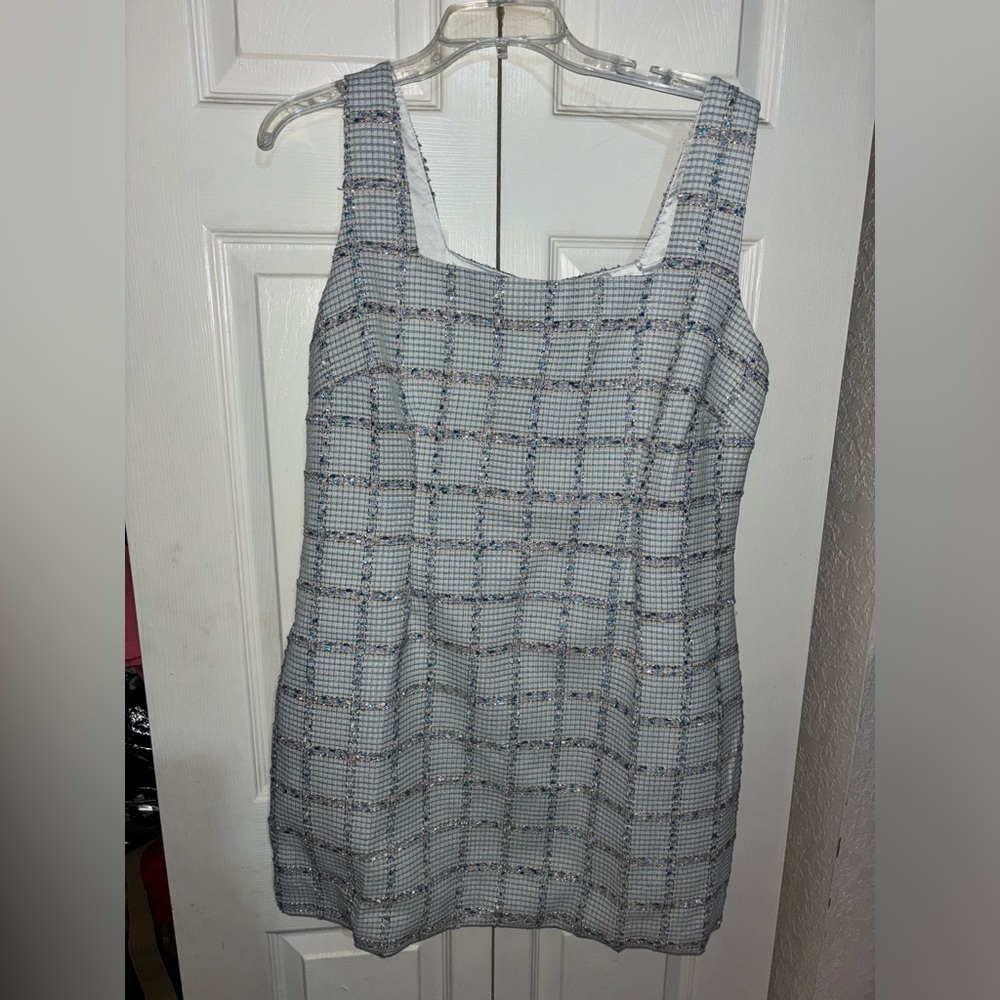 Tweed Baby blue Dress